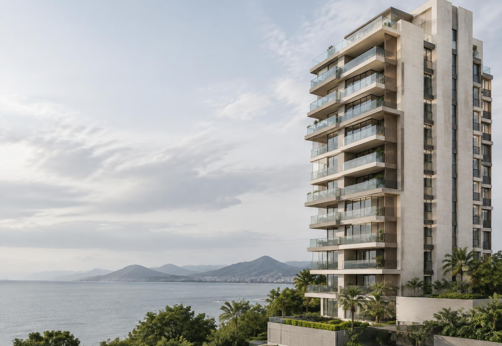 Edifício residencial contemporâneo em Florianópolis